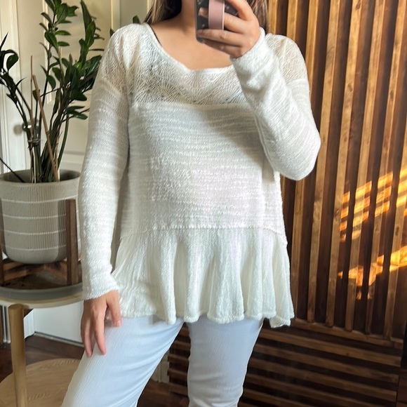 Free People Tops - Free People Kristobel Babydoll Peplum Tunic Top. Size S